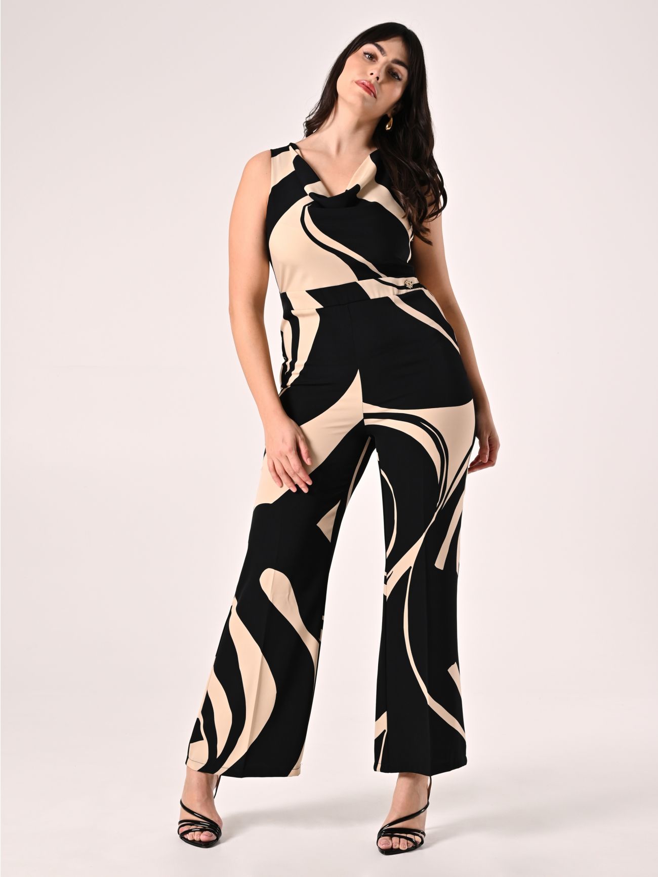 Tuta curvy optical Rinascimento