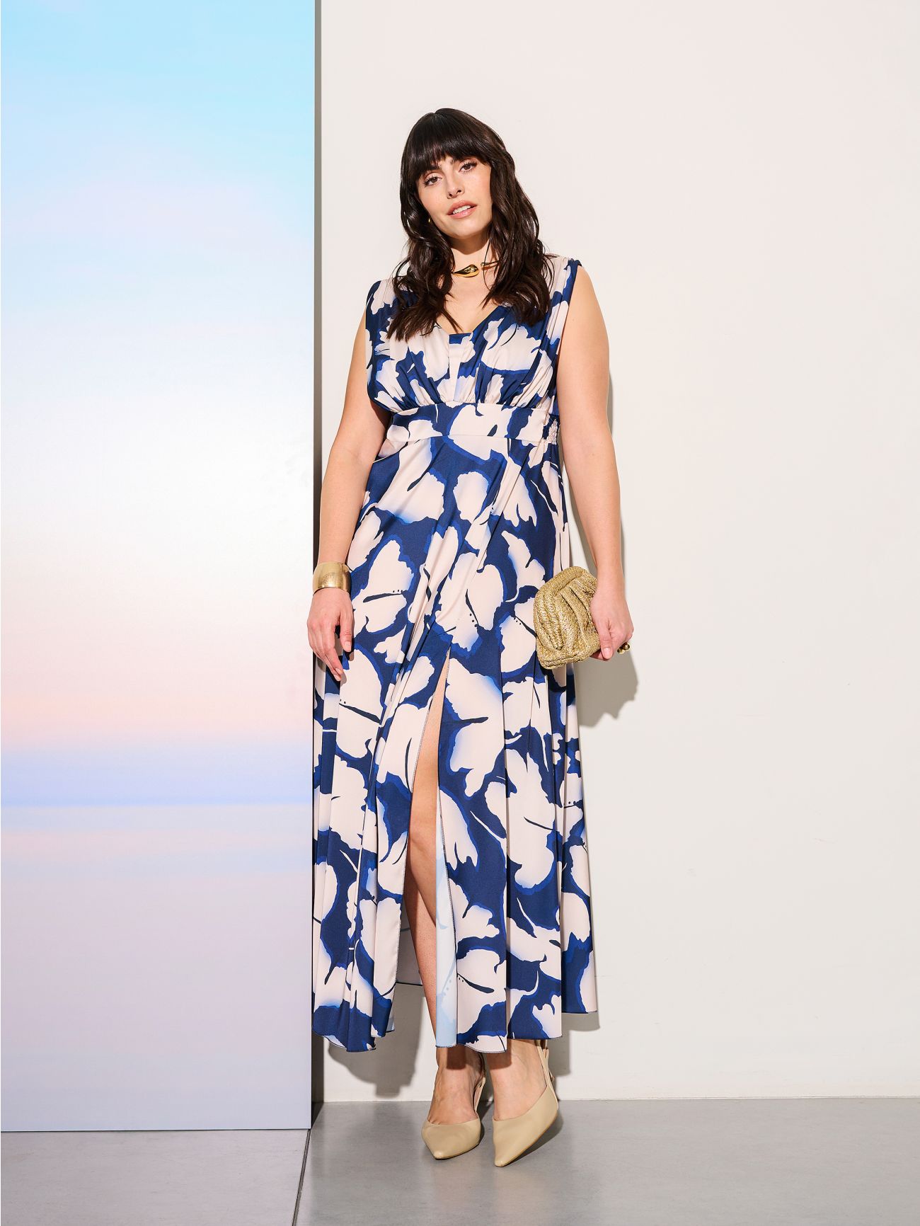 Vestito lungo da cerimonia Rinascimento curvy