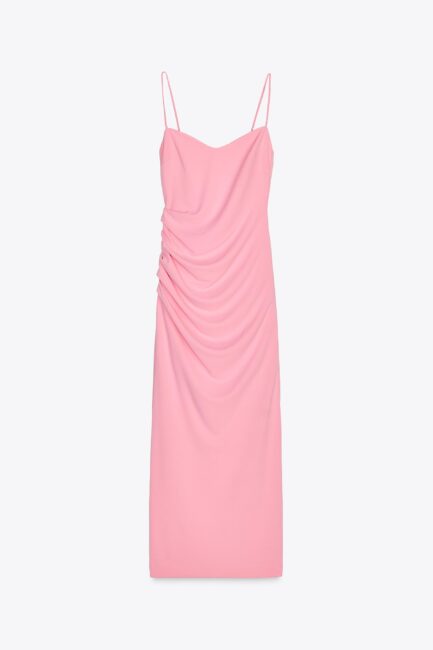 ZARA abito lungo rosa da cerimonia estate 2025 ZARA abito lungo rosa da cerimonia estate 2025