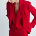 Nuovo tailleur elegante rosso MANGO