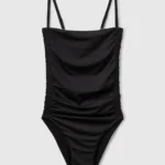Benetton costume nero con drappeggio 2025