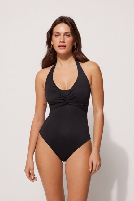 Costume intero nero con incrocio Tezenis Costume intero nero con incrocio Tezenis