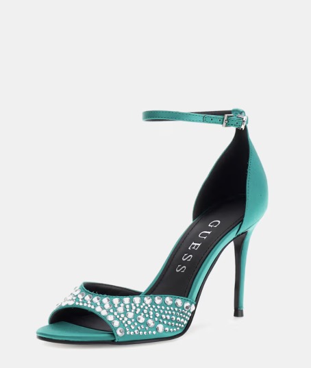 Sandali gioiello GUESS estate 2025 colore verde acqua Sandali gioiello GUESS estate 2025 colore verde acqua