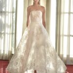 Abito da sposa 2026 con gioco di trasparenze