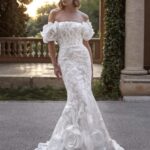 Vestito da sposa con decori 3D Pronovias 2026