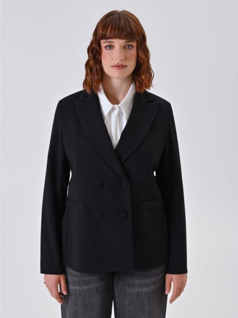 Blazer doppiopetto nero donna Rinascimento Blazer doppiopetto nero donna Rinascimento