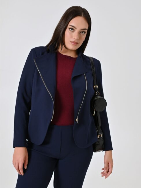 Giacca con zip tailleur curvy Rinascimento Giacca con zip tailleur curvy Rinascimento