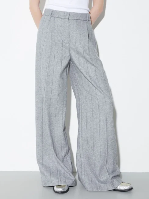 Pantaloni ampi tailleur in flanella Max&Co Pantaloni ampi tailleur in flanella Max&Co