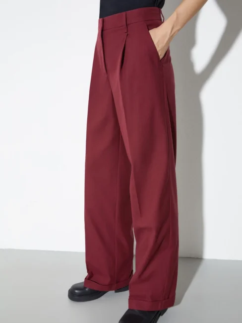 Pantaloni donna tailleur bordeaux Pantaloni donna tailleur bordeaux