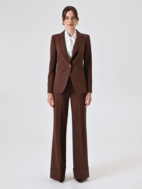 Tailleur marrone donna Rinascimento