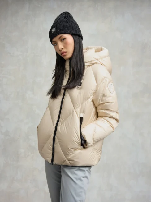 Blauer nuovo piumino a rombi