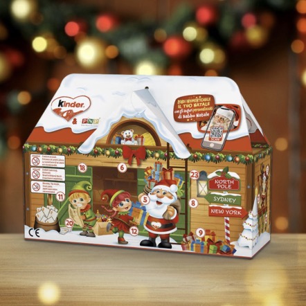 Calendario Avvento Kinder Casa 3D