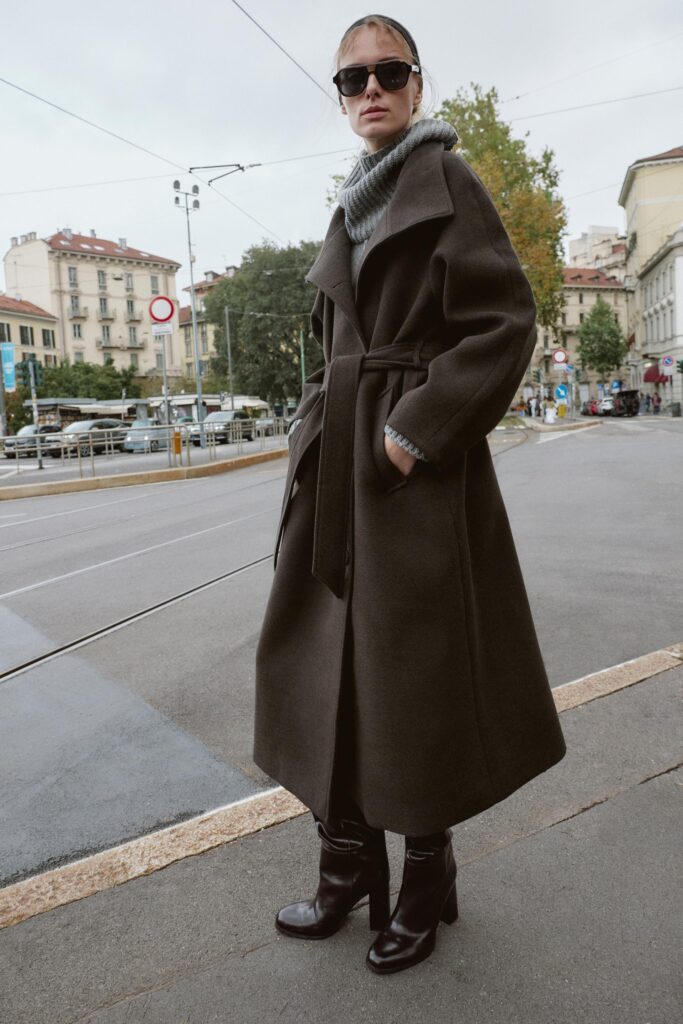 Cappotto Lungo Nero Topshop Donna, Taglia Alta, Materiale Misto - Usato Buone Condizioni