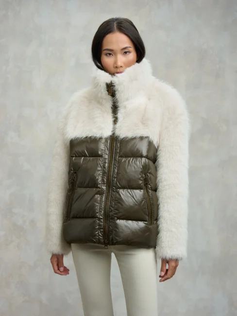 Giubbotto con ecopelliccia BLAUER donna