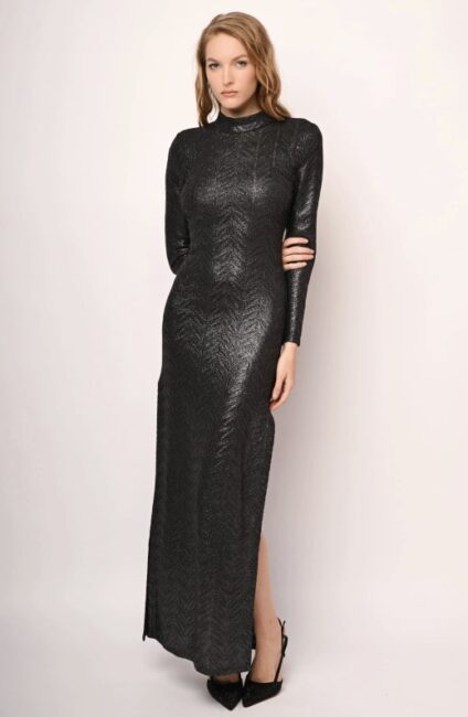 Abito lungo a maniche lunghe NUNA LIE