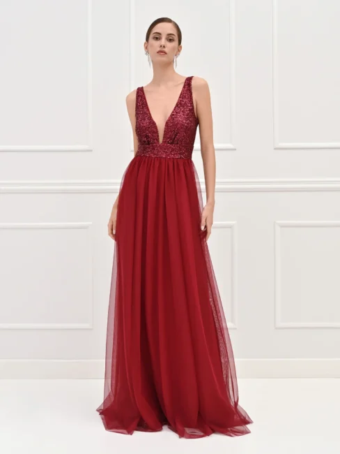 Abito lungo in tulle Rinascimento Capodanno 2025 2026