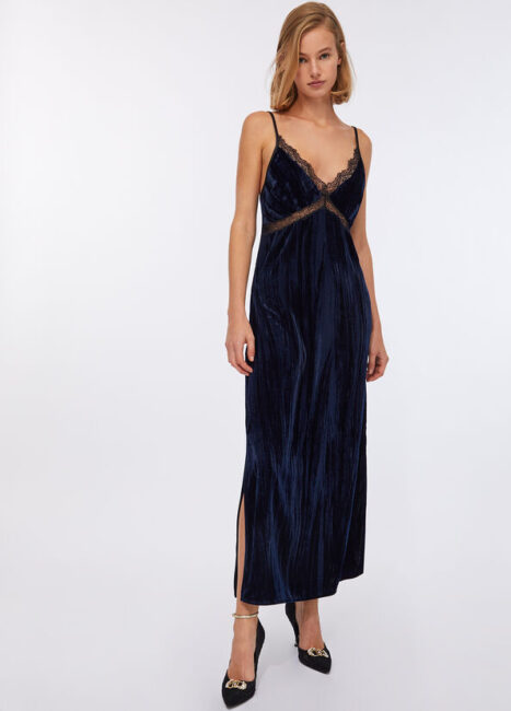 LIU JO vestito lungo in velluto