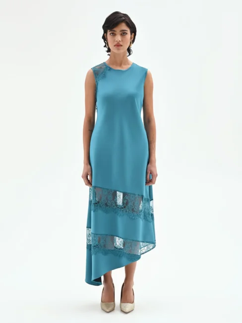 Abito longuette smanicato Rinascimento nuova collezione primavera estate 2026