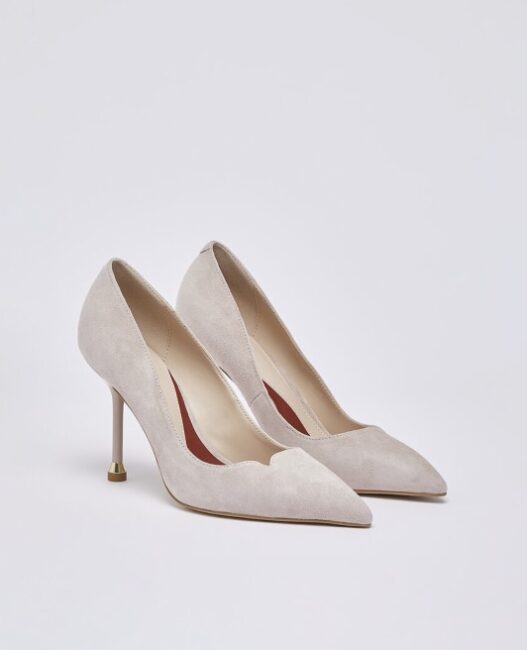 Decolletè in camoscio bianco LIU JO