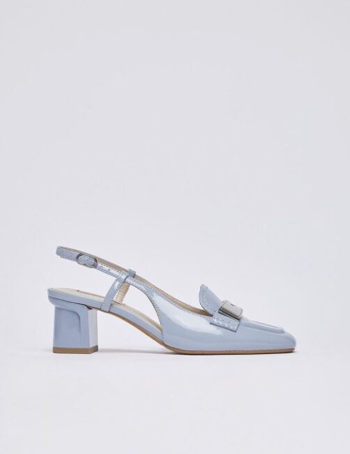 LIU JO mocassino slingback tacco medio grosso