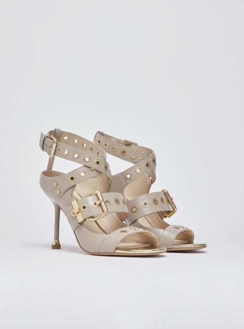 Sandali in pelle beige Liu jo estate 2026