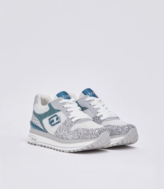 Scarpe platform glitter argentati LIU JO