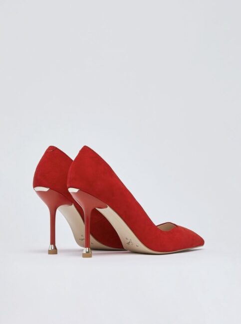 Seducenti scarpe decolletè rosso fuoco LIU JO