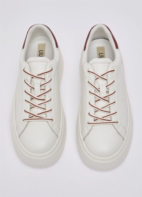 Sneakers in pelle bianca LIU JO