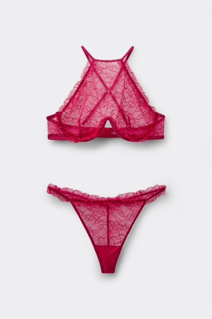 Completino intimo in pizzo rosso Tezenis San Valentino 2026