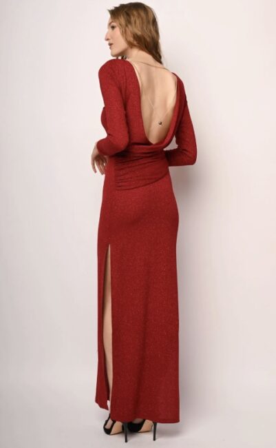 NUNA LIE vestito lungo aderente per San Valentino 2026