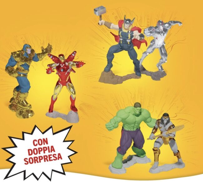 Sorprese Uova di Pasqua 2026 Kinder Gigante Avengers