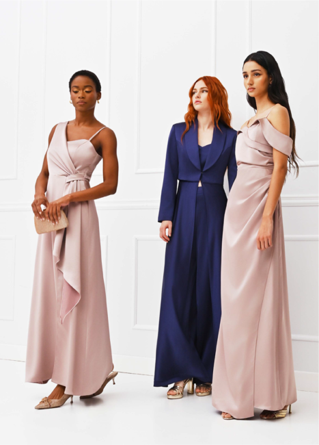 Nuovi abiti eleganti lunghi da cerimonia e damigella Rinascimento Atelier 2026