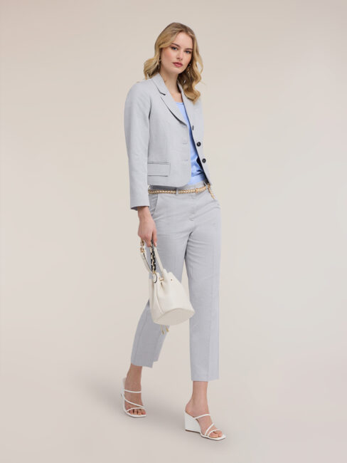 Tailleur grigio Motivi nuova collezione primaverile 2026