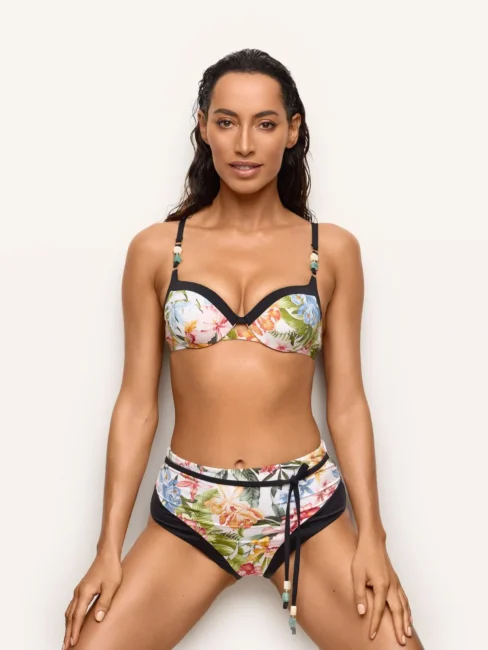 Costume bikini con reggiseno a balconcino e slip alto