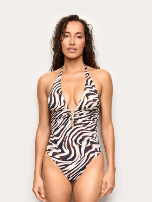 Yamamay costume intero zebrato