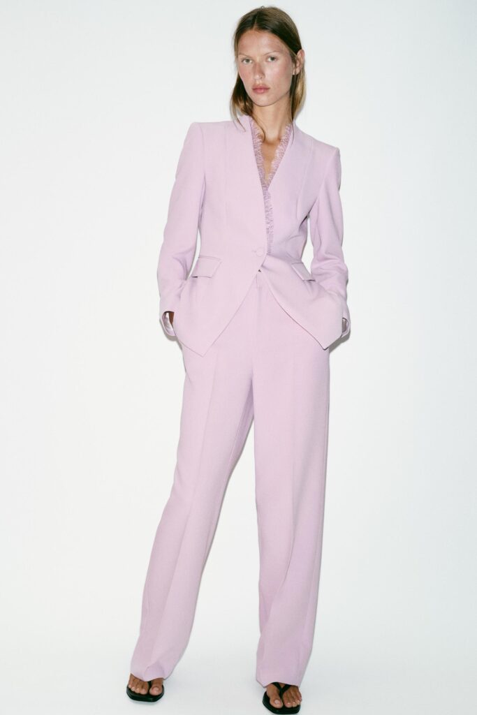 Tailleur da cerimonia ZARA con pizzo