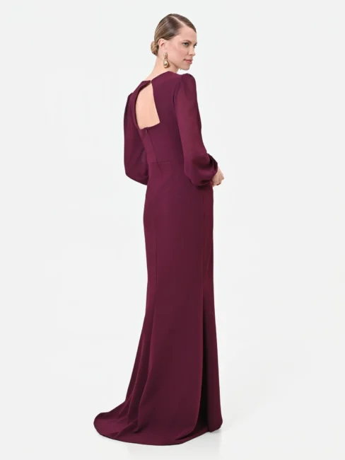 Elegante abito lungo da cerimonia