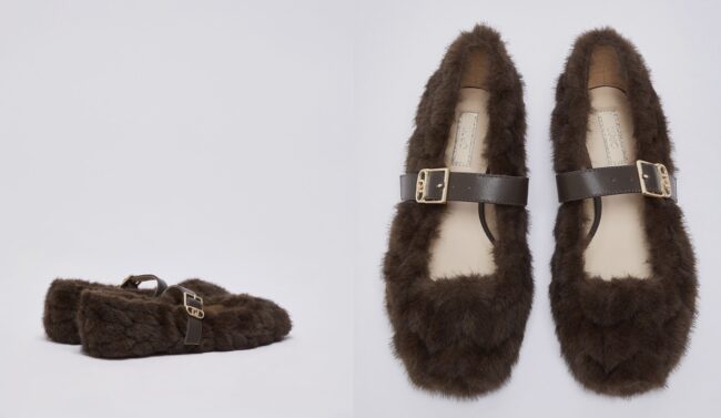 Ballerine in pelliccia Liu Jo collezione autunno inverno 2026 2027 Ballerine in pelliccia Liu Jo collezione autunno inverno 2026 2027
