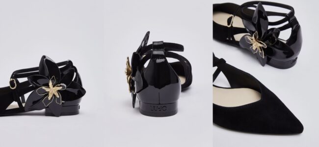 Dettagli scarpe ballerine Liu Jo autunno inverno 2026 2027 Dettagli scarpe ballerine Liu Jo autunno inverno 2026 2027