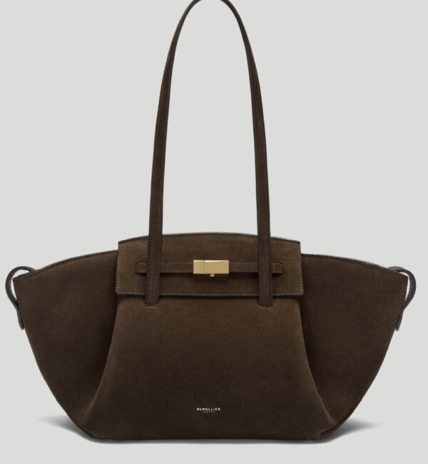 Midi Brooklyn in camoscio moka Midi Brooklyn in camoscio moka