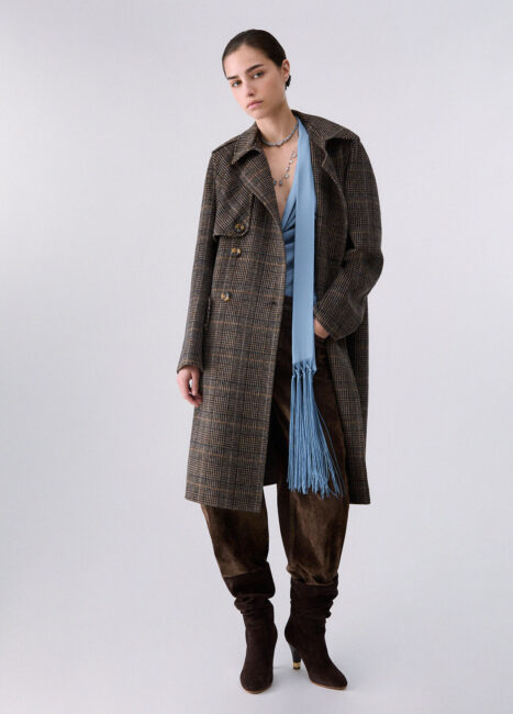 Cappotto in lana a quadri LIU JO Cappotto in lana a quadri LIU JO