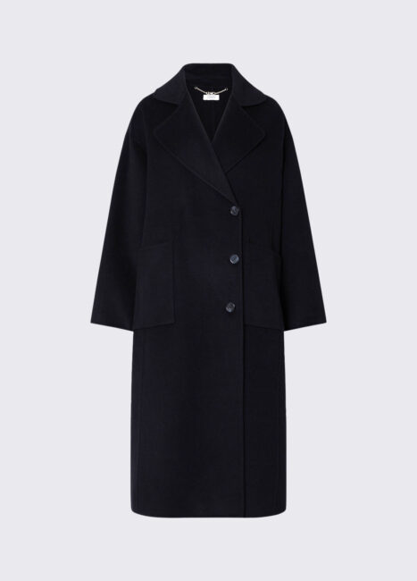 Cappotto lungo nero LIU JO collezione inverno 2026 2027 Cappotto lungo nero LIU JO collezione inverno 2026 2027