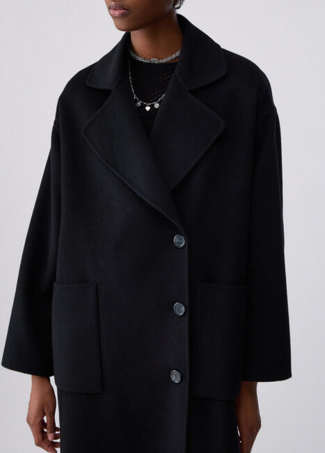 Cappotto nero oversize LIU JO Cappotto nero oversize LIU JO