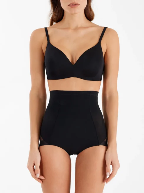Reggiseno nero a triangolo imbottito senza ferretto Reggiseno nero a triangolo imbottito senza ferretto