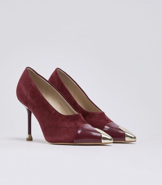 Scarpe decolletè bordeaux moda autunno inverno 2026 2027