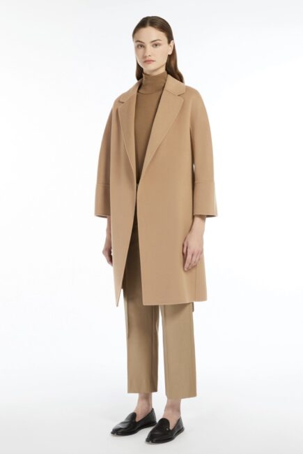 Cappotto corto a vestaglia colore cammello linea S Max Mara Cappotto corto a vestaglia colore cammello linea S Max Mara