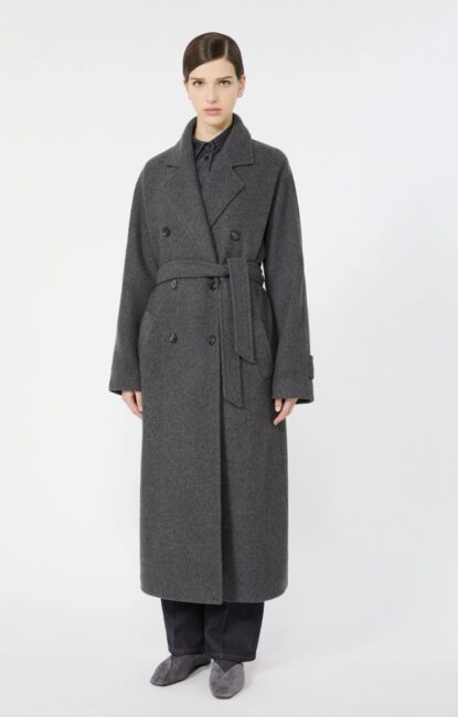 Cappotto doppiopetto MAX MARA grigio scuro Cappotto doppiopetto MAX MARA grigio scuro